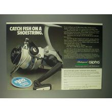 1982 Shakespeare Alpha 2100 Series Reel Ad - Catch Fish