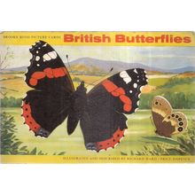 BRITISH BUTTERFLIES Brooke Bond Tea card complete album.... tidy item 50 cards a