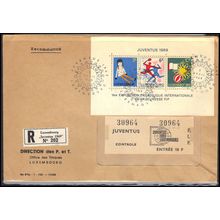 FDC Luxembourg Souvenir Sheet (No Cachet-LaBle/A) Box0446