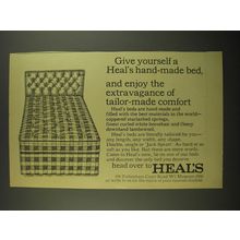 1967 Heal's Beds Ad - Give yourself a Heal's hand-made bed, and enjoy