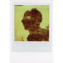 Silhouette Wall Shadow Peeping Tom Mural Analog Film Photo Postcard