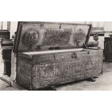 Antique 15th Century Carved Italian Chest Real Photo Postcard