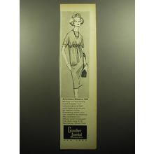 1958 Gunther Jaeckel Dress Ad - American Empire $30