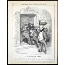 DANGEROUS GAME 1913 Leonard Raven-Hill PUNCH CARTOON PAGE