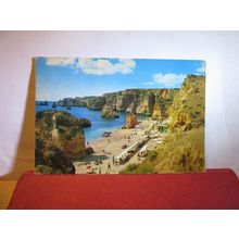D. ANE BEACH, ALGARVE, PORTUGAL used postcard 1968 pm =