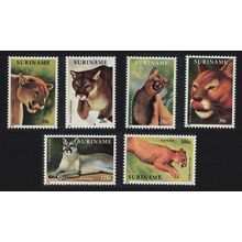 Suriname The Puma 6v 1991 MNH SG#1484-1489 Sc#892-897