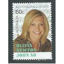 AUS 2013 60c 'AUSTRALIAN LEGENDS- OLIVIA NEWTON JOHN' FINE USED (EBID37-826)