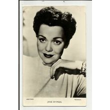 JANE WYMAN Postcard by Greetings Series