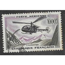 FRA 1957 1000F 'AIR - L' ALOUETTE' FINE USED (EBID59-332)