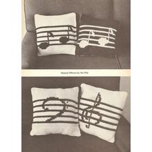 Crochet Pillow Pattern Musical Pillows