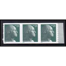 3617 23c George Washington Fine MNH Strip of 3 PA3812