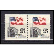 1895 20c U.S. Flag Fine MNH SG CNP Left 5 PA0243
