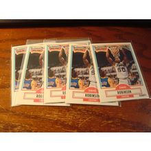 1990 Fleer, 6-Cards, rc's, DAVID ROBINSON HOF, Spurs #172