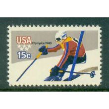 1796 15c Downhill Skier Fine MNH MA0759