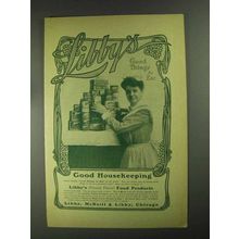 1903 Libby's Food Ad - Good Things To Eat - NICE!