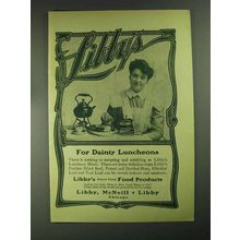1903 Libby's Peerless Dried Beef Ad - Dainty Luncheons