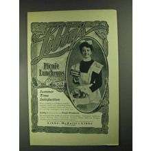 1903 Libby's Ox Tongues Ad - Picnic Luncheons