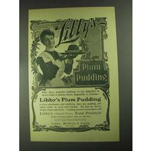 1903 Libby's Plum Pudding Ad