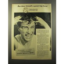 1947 Lambert Pharmacal Listerine Antiseptic Ad - Favor