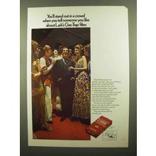 1970 Lark Cigarettes Ad - Stand Out In a Crowd