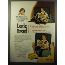 1950 Kodak Kodachrome Film Ad - With Kodachrome film in your miniature camera