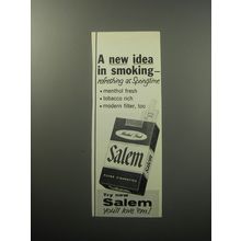1957 Salem Cigarettes Ad - A new idea in smoking