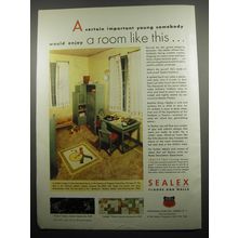 1933 Sealex Floors and Walls Ad - A certain important young somebody