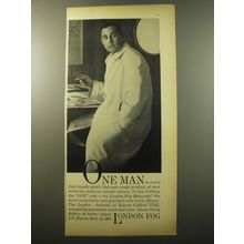 1960 London Fog Maincoat Ad - One man in every field stands apart