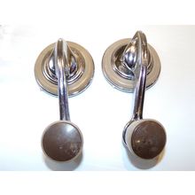 1950 Dodge Vent Window Crank Handles Pair OEM w/ bezels