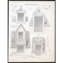 DORMER WINDOWS 1890 Francis Thomas Dollman LITHOGRAPH #22