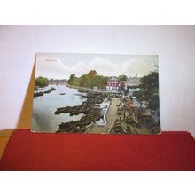 THE THAMES, RICHMOND, LONDON .. used antique postcard c.1905 =