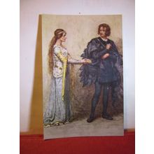HAMLET, SHAKESPEARE play by G Demain Hammond. unused postcard =