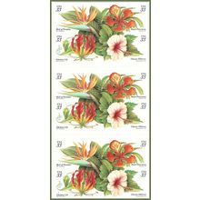 Tropical Flowers: Bird of Paradise Pane of Twenty 33 Cent Postage Stamps 3310-13