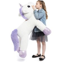 Tezituor 43'' Big Unicorn Plush Toys,Giant Unicorn Stuffed Animals,Unicorn Birth
