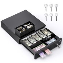 Tera 16" Cash Register Drawer for Point of Sale POS System with 6 Bill 4 Coin Ca