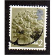 ENGLAND 42P 'OAK TREE' (EN10) FINE USED (EBID25-026)