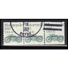 Used 1899 5c Motorcycle Very Fine PNC 1/3 PA2291
