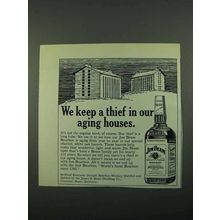 1969 Jim Beam Bourbon Ad - A Thief in Our Aging Houses