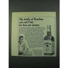 1969 Jim Beam Bourbon Ad - For Love Nor Money