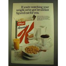 1970 Kellogg's Special K Cereal Ad - Watching Weight