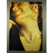 1973 De Beers Diamonds Ad - That Thirty-Some Birthday