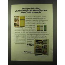 1973 JCPenney Refrigerator Ad - Put Everything Into