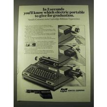 1974 SCM Smith-Corona Typewriters Ad - In 3 Seconds