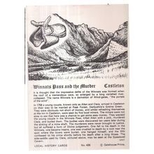 WINNATS PASS AND THE MURDER, CASTLETON unused BLANK LOCAL HISTORY card =