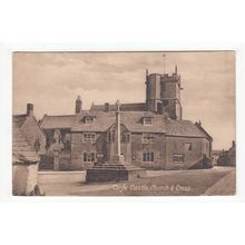 Church & Cross Corfe Castle Postcard Dorset 43786