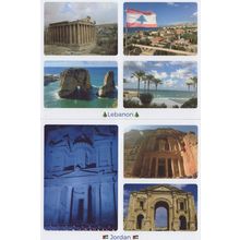 Jordan Lebanon Roman Ruins 2x Postcard s