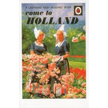 Come To Holland Flowers Ladybird Childrens First Edition Book Postcard