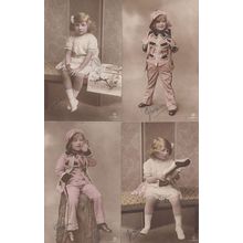 Gladys Cooper & Daughter Child Film Star Joan 4x Signed Antique Postcard s