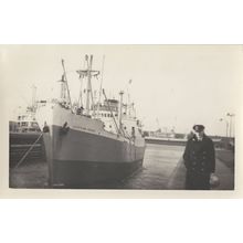Egyptian Prince Ship Built 1950s & Perhaps Captain Rare Photo