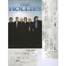 The Hollies Live 3x Row B 2010 Nottingham Concert Ticket s & Flyer